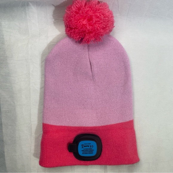 Night Scope Beanie Cap Womens OSFA Toboggan LED Light Mount Holder Hat Neon Pink - Picture 5 of 12